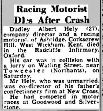 Report of the accident